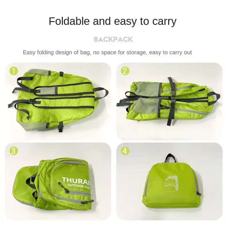 35L Waterproof Foldable Backpack – Lightweight Travel Daypack - Image 5