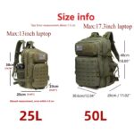 Waterproof Hiking Backpack 25L/50L – Travel & Outdoor Laptop Bag - Image 4