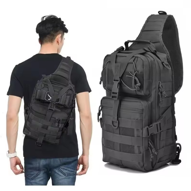 Tactical Sling Backpack – Waterproof EDC Outdoor Bag - Image 2